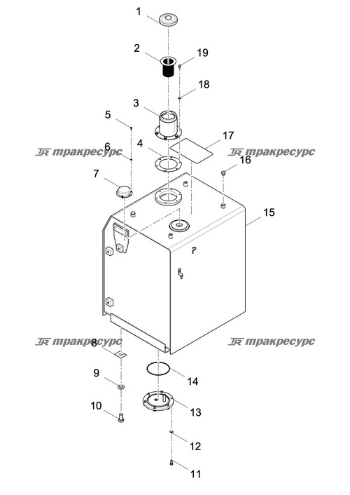 Сварной топливный бак LG6225D9.03.01