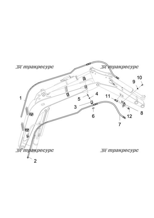 Двойной хомут D14-D12 LG6018F2.05.07-03