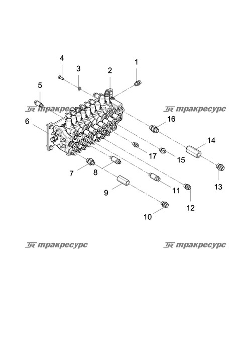 Прямой фитинг 1B-08WD-08WD