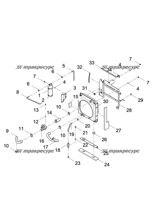 Подводящий резиновый шланг LG6016.01.02-11C