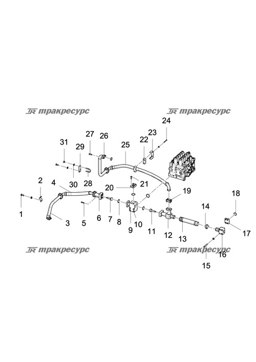 Узел шланга
