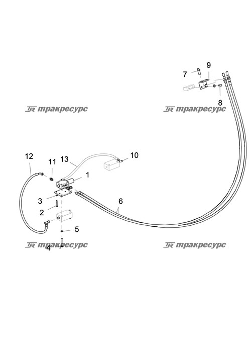 Узел шланга PF481CACA080804-2450-PG1800