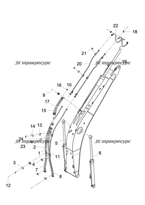 Узел шланга F7811519161616-970-PG900