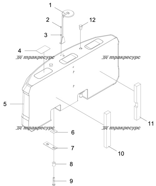 Дополнительный противовес в сборе LG6135F.11.03