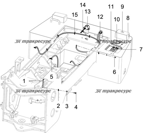 Провод аккумулятора CDM833NⅠ.15.05
