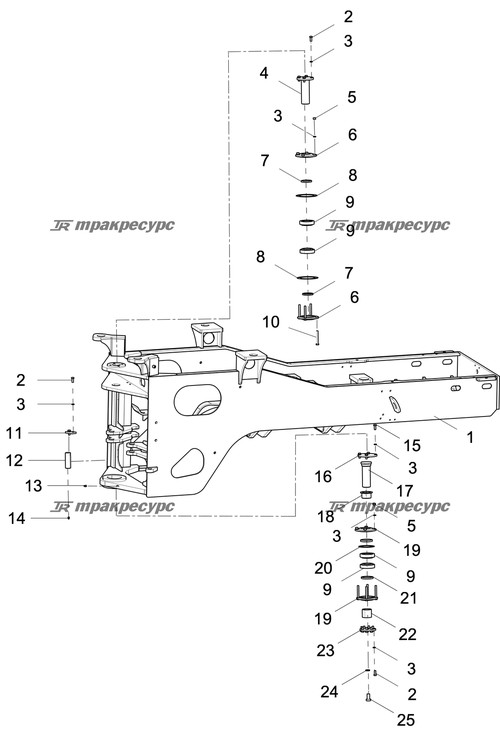 Поворотный палец LG833HG.10-001