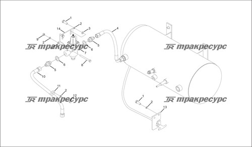 Узел шланга 20711-18/20791-18*JS06*800