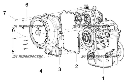 Коробка передач в сборе 1 LG170Q.03.01