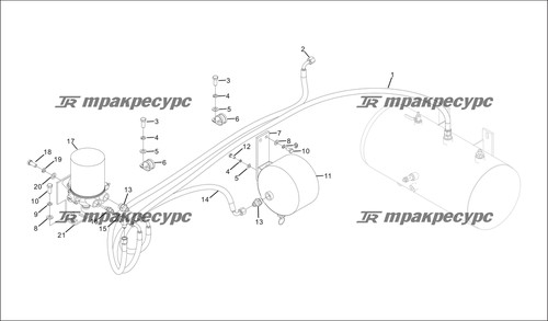 Кронштейн осушителя CDM860Ⅰ.08Ⅱ-001