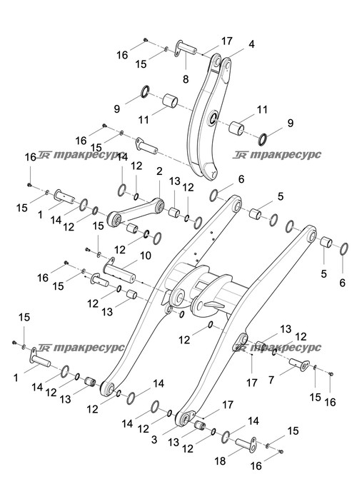 Стрела сварная CDM856HH.11.03