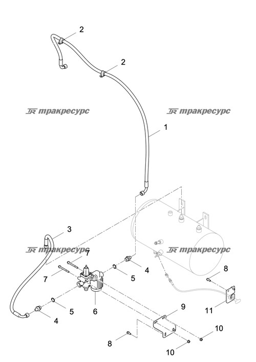 Кронштейн комбинированного клапана LG863HSⅤ.08.04-001