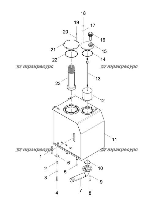 Выходная масляная труба LG6376.02.02