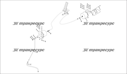 Стальная трубка в сборе LG862.08.03