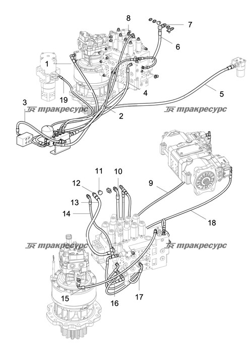 Узел шланга PF481CACF151508-2300-PG2300