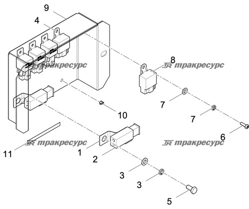 Монтажная пластина реле CDM6065.07.01.05.01