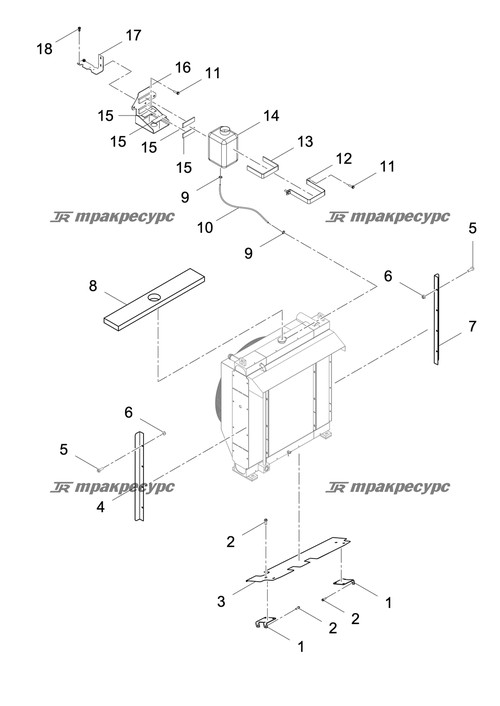 Дополнительный радиатор в сборе LG876N.01.02