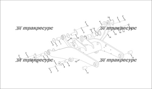 Сварное коромысло LG860.11.04