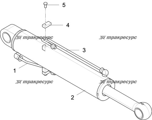Гидроцилиндр бокового качания Φ95/Φ50 FLG6035.34
