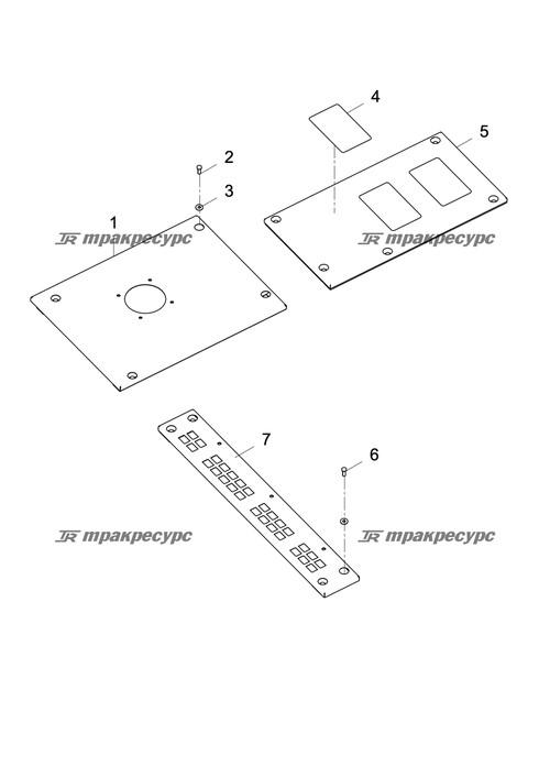 Сварная левая передняя крышка CDM6225F1.14.03.02