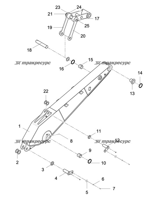 Пластина коромысла LG6205.16.02-01