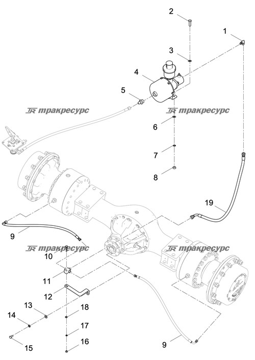 Переходной штуцер L1CH9-16-12C