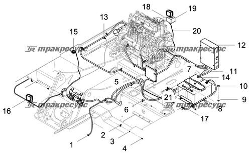 Заземляющий провод аккумулятора LG6135F.07.01.11A