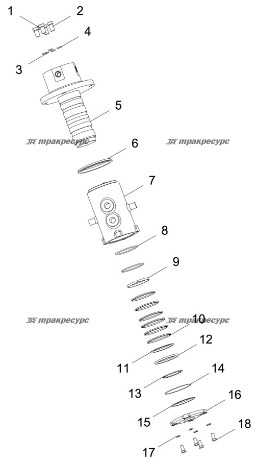 Уплотнительное кольцо 6ZWⅡ18LKG-04