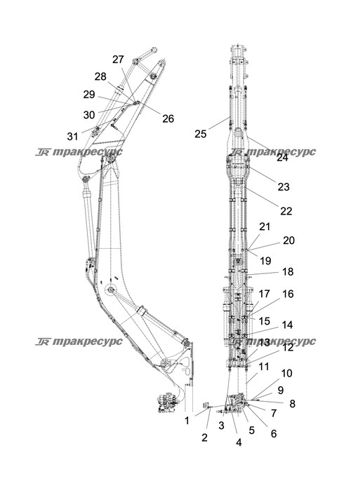 Стальная трубка в сборе 1 LG6230.20A.01