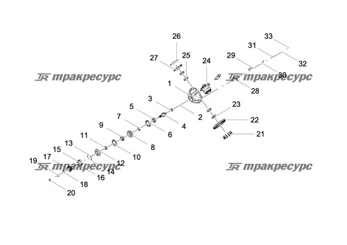 Узел дифференциала LGQ260NL.03.02