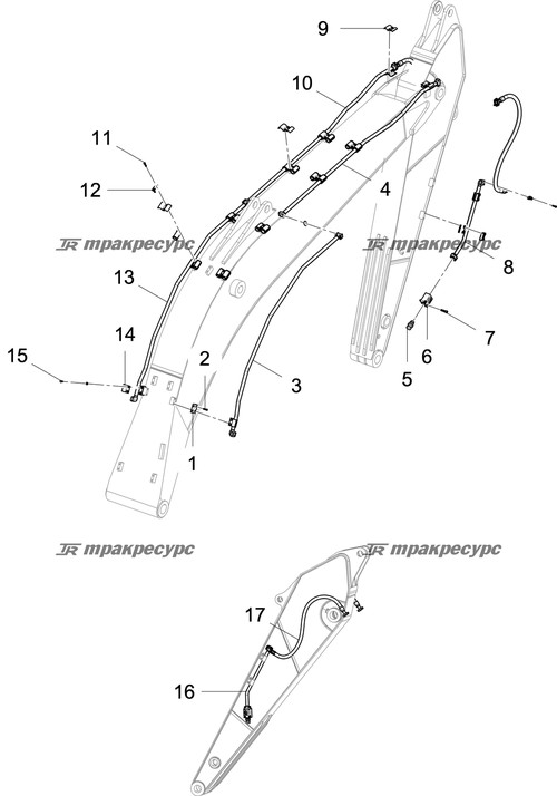 Стальная трубка молота 1 LG6205E5.20.01