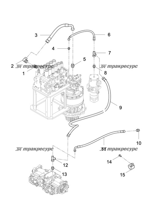 Узел шланга PF481CACF282816-540