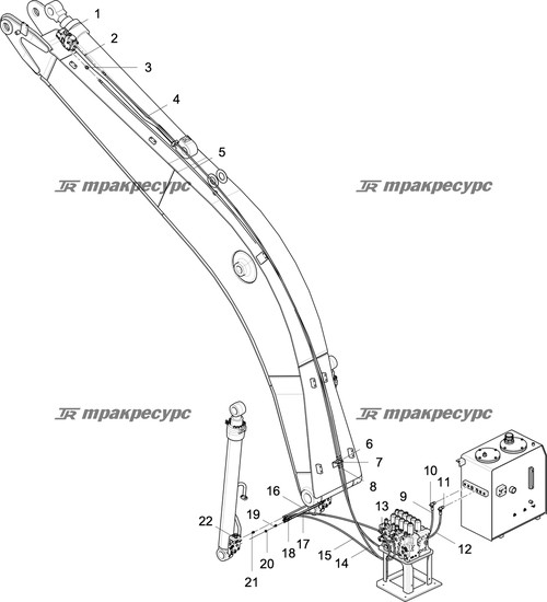 Переходной тройник CC-22-18-22W