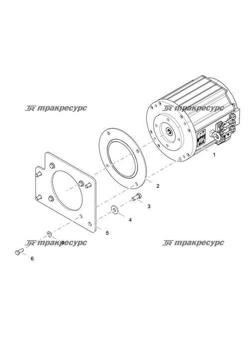 Кронштейн электродвигателя LG6020EV1.01-02
