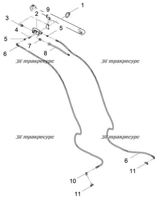 Прямой фитинг 2BC-06-22WD