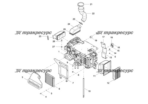 Выпускной воздуховод кондиционера CDM6225E.08A.02-01A