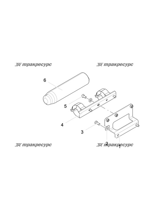 Монтажный кронштейн осушительной колбы CDM6060F5.08.04.01