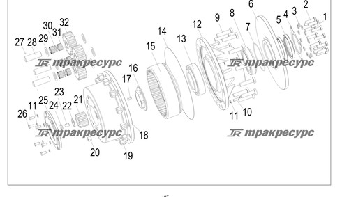 Внутреннее зубчатое кольцо LGQ833AL.02-010
