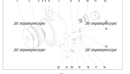Корпус гидротрансформатора