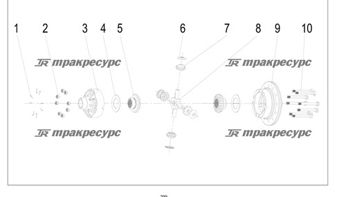 Левая крышка дифференциального механизма