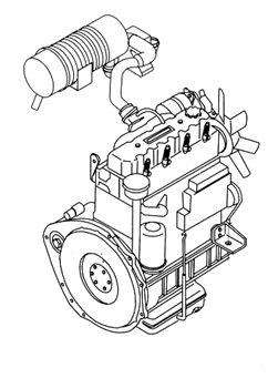Двигатель ISUZU C240PKJ-31