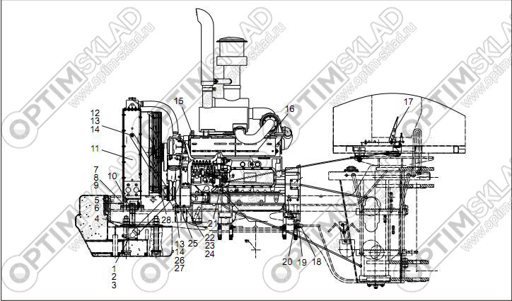 Двигатель в сборе (DH615G0429)