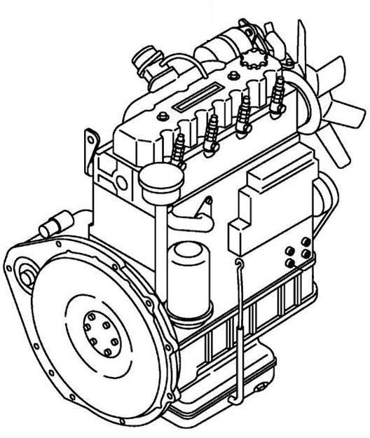 Двигатель в сборе YANMAR 4D92E 650001-668499