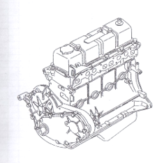 Двигатель в сборе и шорт блок K21/K25