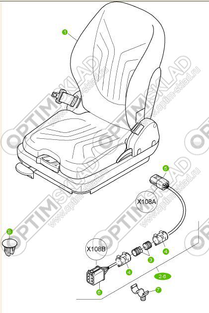 Сиденье водителя (для multi-Рычаг, рычаг управления, finger-tap и мини-рычаг)